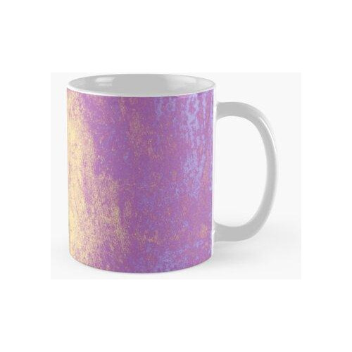 Taza Colorido Patrón De Sombra Púrpura Y Amarillo 15 Calidad