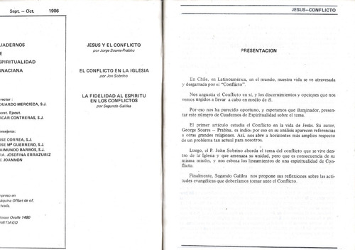 El Conflicto En Jesús Iglesia El Creyente / Soares Sobrino (Usado)