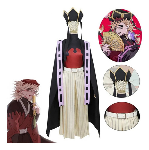 Traje De Cosplay De Juuni Kitsuki Douma Disfraz De Peluca Demon Slayer Uniforme De Fiesta