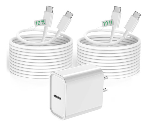 Cargador Para iPad Pro, Paquete De 2 Cables De Carga De 10 P