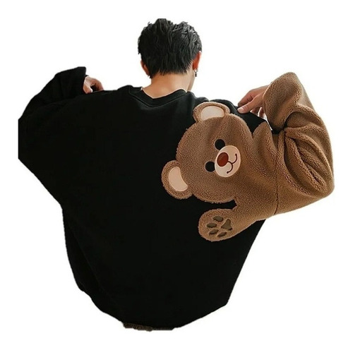 Sudadera De Oso Patrón Lindo Estilo Coreano De Moda Casual