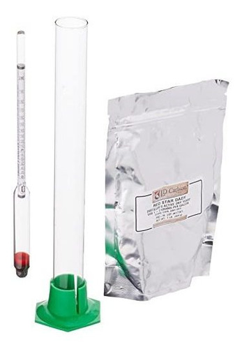 Prueba Y Tralle Hidrómetro Con 12 Jar Ensayo De Vidrio Con