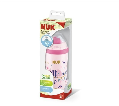 Vaso Nuk Flexi Cup Efecto Camaleón 300ml.túnel Bebés Y Niños