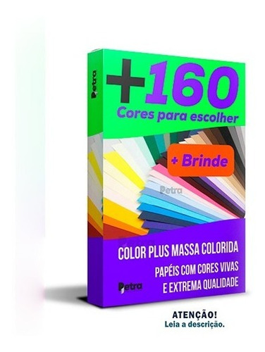 Papel Color Plus A3 - 180g/m2 Com 50 Folhas