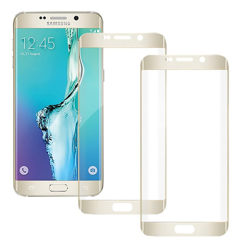 Cristal Curvo Samsung Galaxy S6 Edge Plus Set 2 Piezas Mica