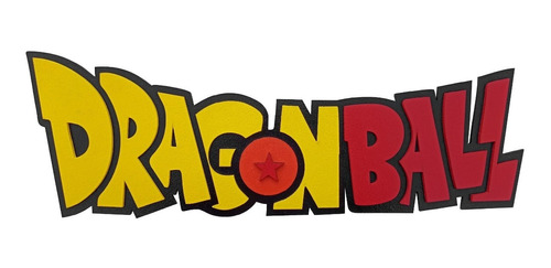 Dragon Ball Logo Cuadro Madera Mdf Pintado. Vofi.arg