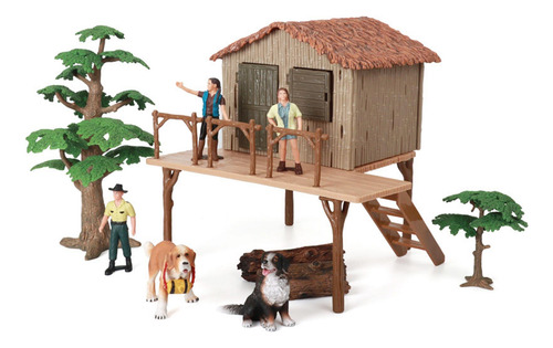 Mini Casa De Granja De Juguete, Juguete De Granja De