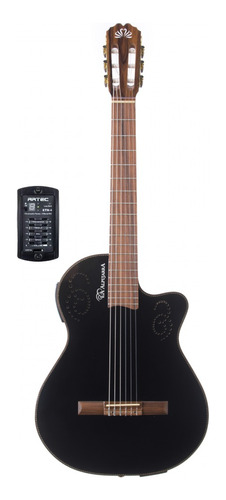 Guitarra Electro Criolla La Alpujarra 300kec 1/2 Caja Negra.