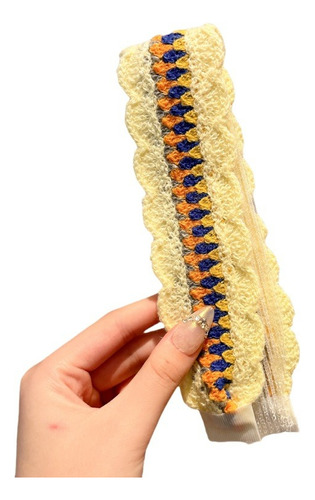 Diadema Tejida Con Velcro Para El Acabado Del Cabello, Diade