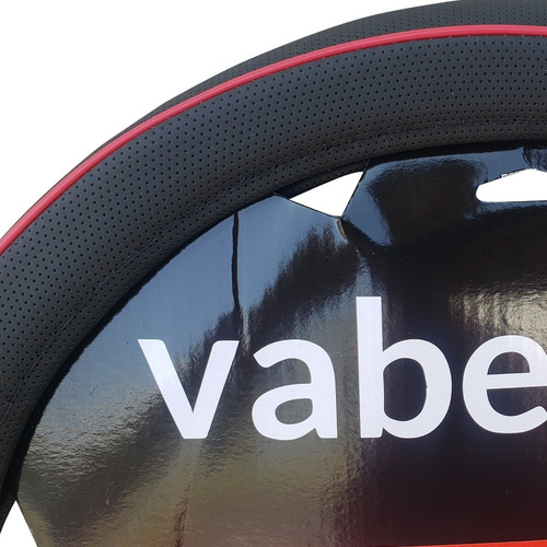 Imagen 4 de 8 de Funda Cubre Volante Microperforado Rojo Protege Auto Camione