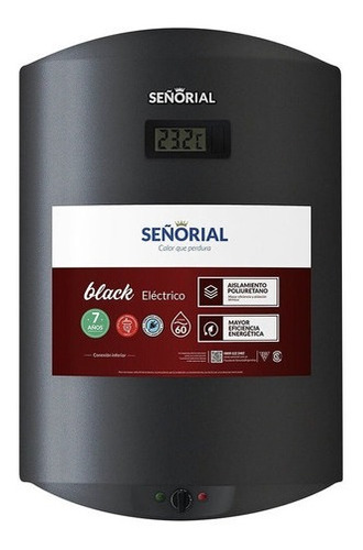 Termotanque Eléctrico Señorial Family Black Tsbe-60 60l Lh