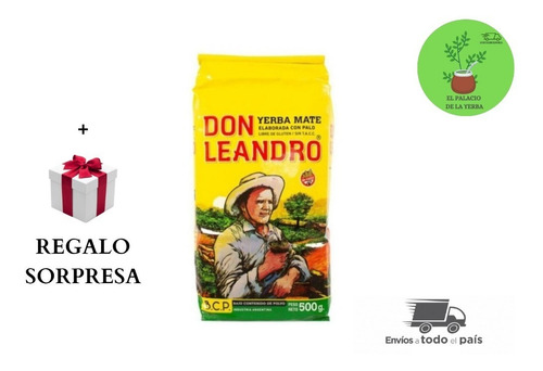 Yerba Mate Don Leandro X 5u De 1/2 Kg + Regalo Sorpresa