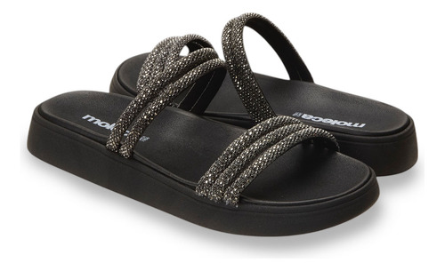 Sandália Papete Casual Feminina Flatform Moleca