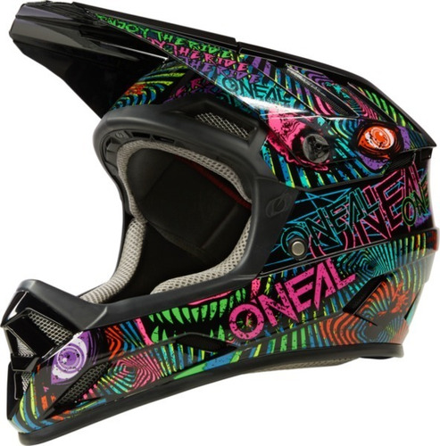 Casco Para Ciclismo Mtb Oneal Backflip Riot Negro/ Multi 