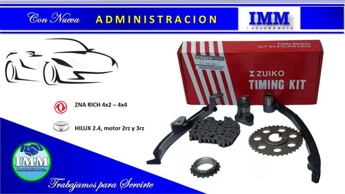 Kit De Tiempo Zna Rich 4x2 - 4x4, Hilux 2.4 -motor 2rz Y 3rz