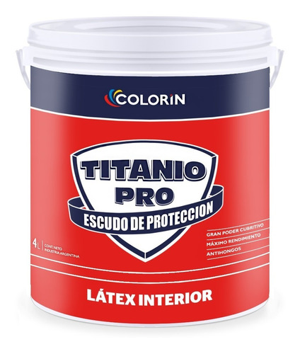Imagen 1 de 3 de Colorin Latex Titanio Pro Interior X 20
