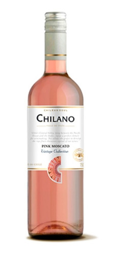 Vinho Chileno Chilano Pink Moscato Suave 750ml