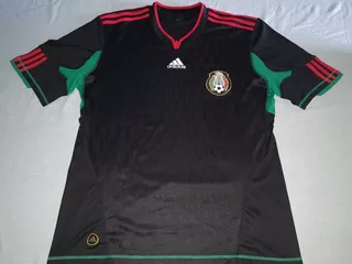 Camisa Mexico Preta 2010 G Copa Do Mundo adidas
