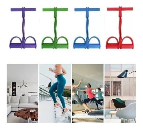 Pack De 4 Ligas Resistencia Piernas Elasticas Brazos Pedal