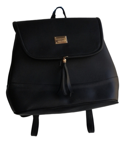 Bolsa Back Pack De Mujer Color Amarillo / Negro