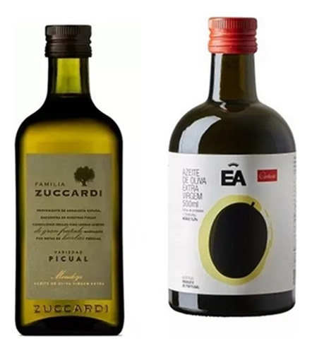 Azeite Zuccardi Extra Virgem 500ml E Azeite Ea 500 Ml Kit