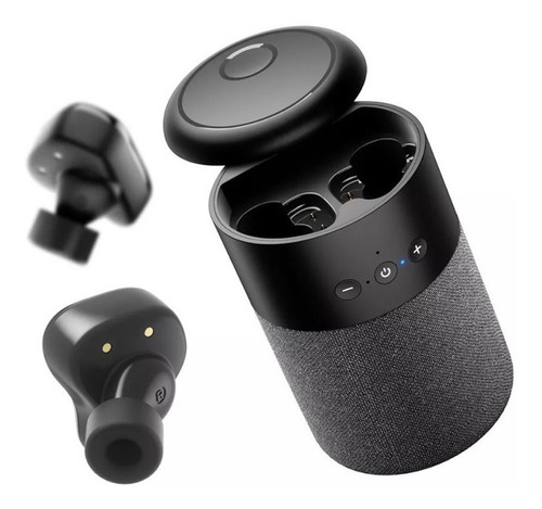 Imagen 1 de 7 de Audífonos Bluetooth Touch Con Estuche Bocina