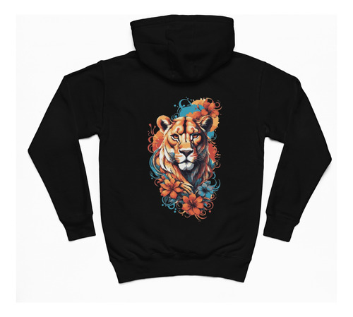 Sudadera Leona Acuarela/sudadera Con Capucha/unisex