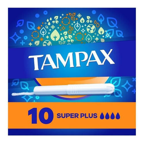 Tampones Tampax Flujo Super Plus, 10 Un