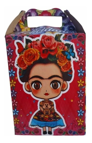 Frida Kahlo Caja Dulcera/ Bolo 60 Piezas Cumpleaños 