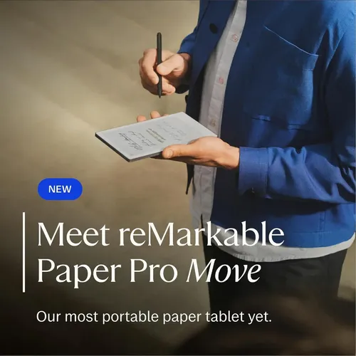 Tablet Remarkable Paper Pro Move De 11'', Com Lápis