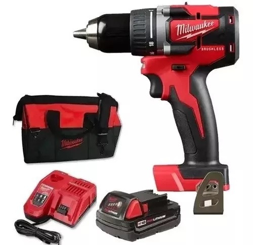 Imagen 2 de 2 de Taladro Atornillador Percutor 13mm Milwaukee 18v 2802-159ax