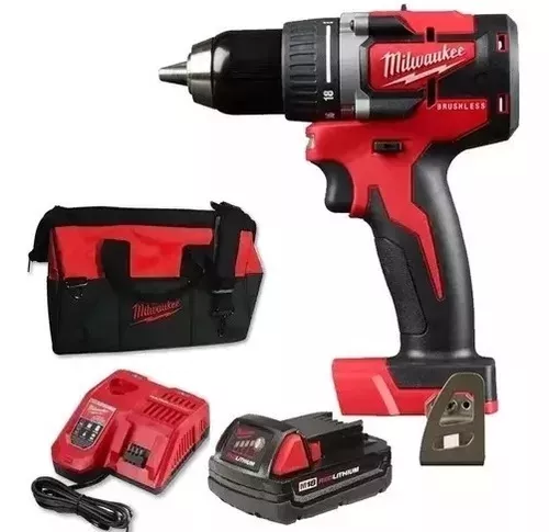 Taladro Atornillador Percutor Milwaukee 2802-159AX M18 Brushless – Maquinas  y Herramientas