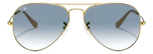 Óculos De Sol Rb3025 58 62 63 Aviador Metal Classic Escolha 62mm Azul Degradê Azul Dourado
