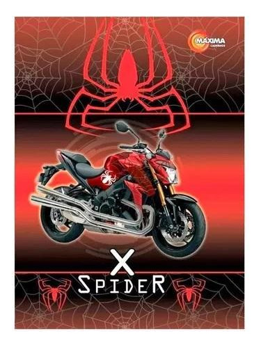 Kit 3 Cadernos Brochurao Capa Dura Spider X 96 Folhas Máxima