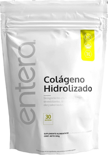 Colágeno Hidrolizado Entera Pharma 300g Colageno En Polvo