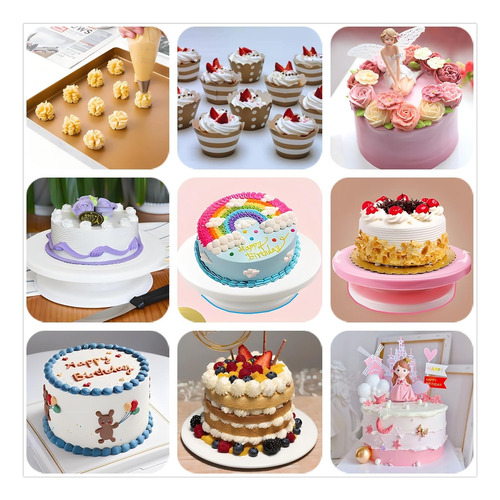 Kit De Decoración De Pasteles De 90 Piezas Y Juego De 130 Bo