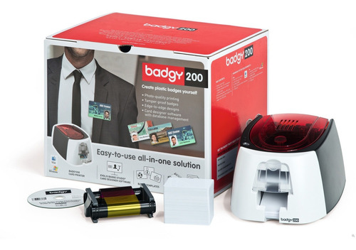 Imagen 9 de 9 de Impresora Evolis Badgy 100 260 X 300dpi Usb 2.0 Negro/bla /v