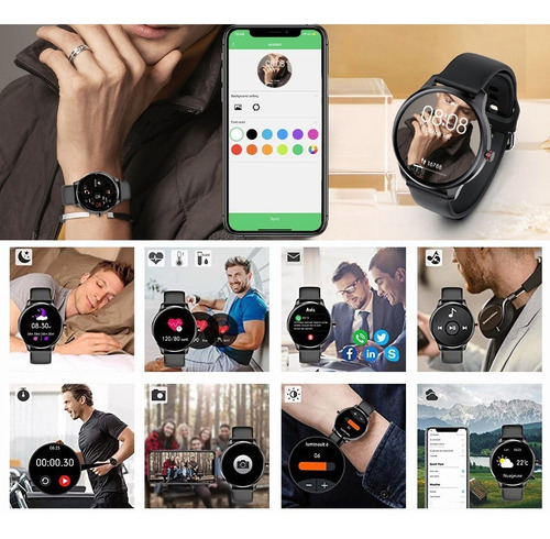 Imagen 3 de 10 de Reloj Inteligente Deportivo Multifunción Smart Watch Unisex