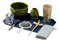 Comprar 10x Matcha Tea Juego De Té Sifter Matcha Bowl Verde Oscuro