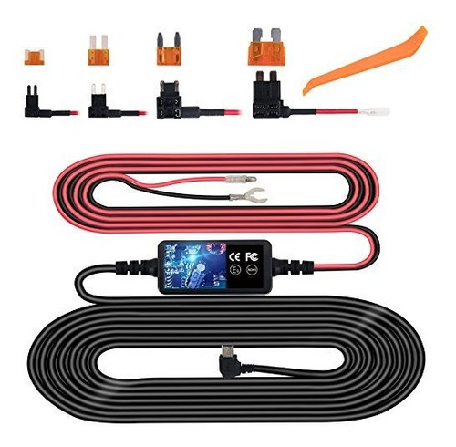Dash Cam Hardwire Kit, Mini Usb Hard Wire Kit Fuse For Dashc