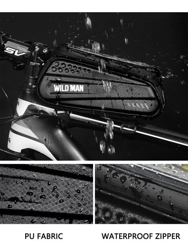 Bolsa De Bicicleta Bolsa Delantera Mtb Funda De Teléfono Bol