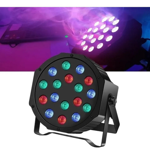 4 Unid Refletor Par Led Rgb 18 Watts Bivolt 110v-240v Strobo