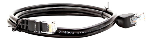 Cabo De Rede Cat6 Plug 90 Graus Para Cima - 50 Cm