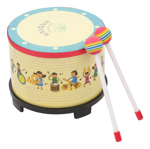 Tambor De Suelo. Percusión Para Niños. Con Instrumento De Ma