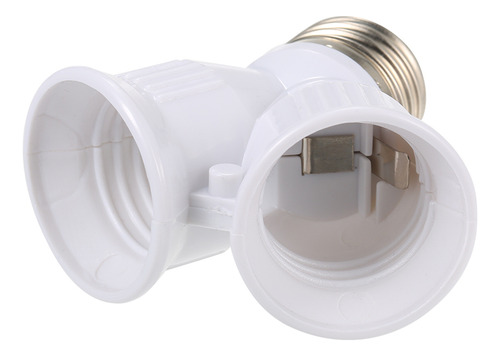 Divisor Adaptador De Base De Bombilla Led E27 Macho A Doble