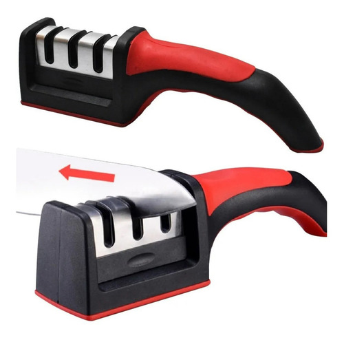 Afilador Cuchillo Ergonomico Acero Inoxidable Sharpener