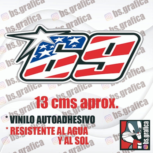 Sticker 69 Nicky Hayden