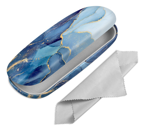 Funda Para Gafas Fintie Hard Shell Ocean Marble Con Tela