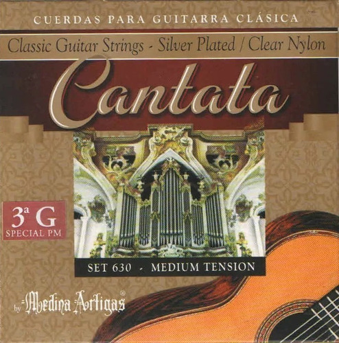 Encordado Cantata 630-3pm Tension Media Guitarra Medina