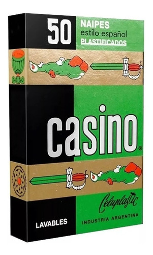 Cartas Española 50 Naipes Casino Plastificado X 12 Unidades